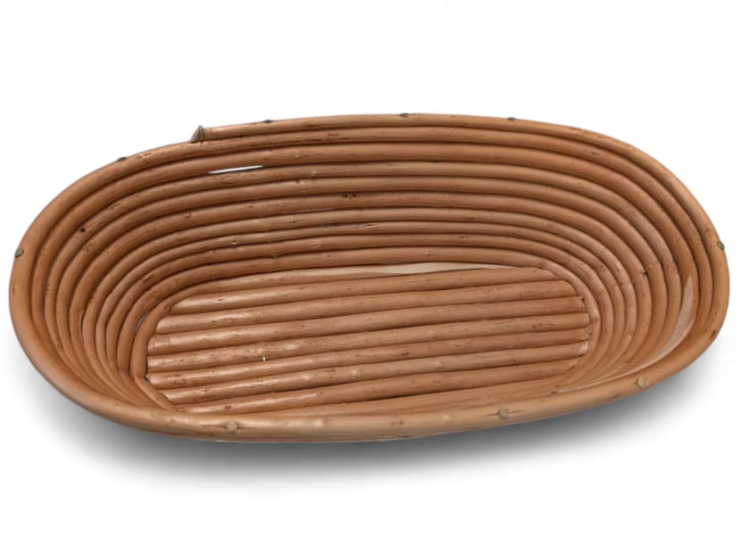Koszyk wiklinowy podłużny do wyrastania chleba 0,6 kg (26x14 cm)