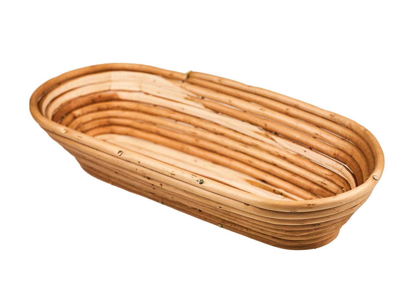 Prútená podlhovastá ošatka na kysnutie chleba 0,6 kg (28x12 cm)
